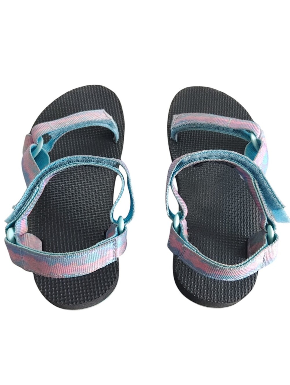 Teva C Original Universal Tie-Dye Cotton Candy Sorbet Blue Coral Sandal - Picture 3 of 9